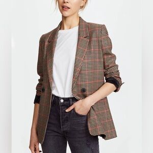 Pink Diamond Micro Check Blazer Size Large